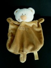 *. DOUDOU PLAT PETIT KIMBALOO OURS BEIGE MARRON BLANC NEZ ORANGE EXCELLENT ETAT