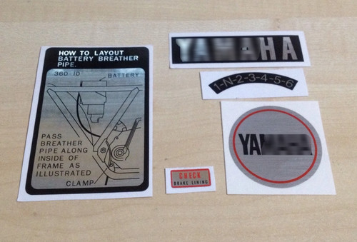 Yamaha rd250 rd350 warning - yamaha, "warning