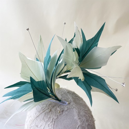 Oie plume entortillé - plume, fixation