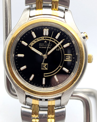 Seiko kinetic 5m42 0a10 - kinetic, two