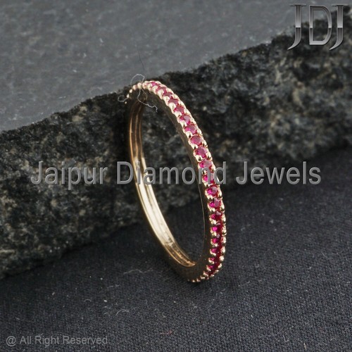 Solide 14k bague jaune - solide,