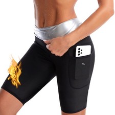 Sudation Amincissante Ventre Plat Maigrir Shorts Poches Sauna Suit Shapewear ...