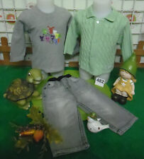 lot 9 vêtements enfant 9 mois garçon,jean,sweat,gilet,pantalon,sous-pull .......