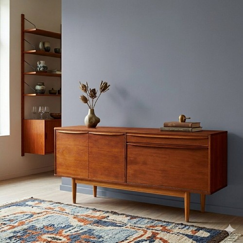 Buffet bas vintage plaqué - vintage, en