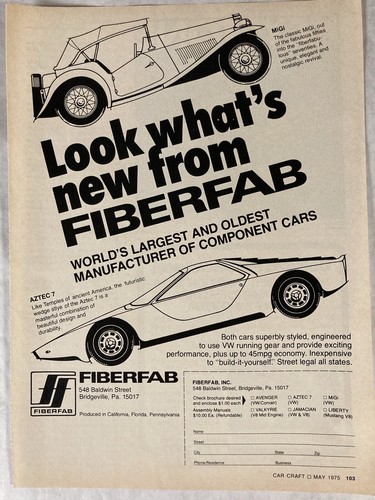1975 fiberfab kit car - 1975,