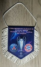 FANION PENNANT 9x11cm Champions League 2020 FINALE PARIS PSG / BAYERN MUNICH *2