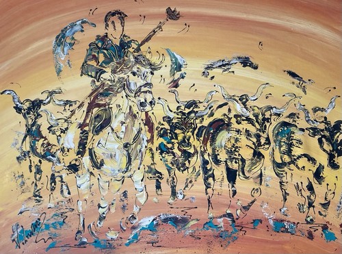 Tableau camargue gardian - tableau,