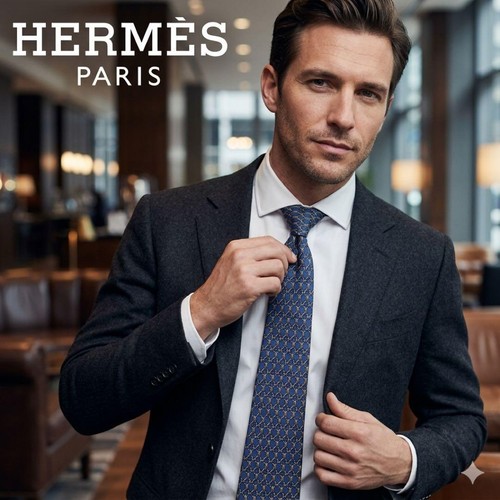 Cravate soie hermes cm - soie, 9