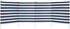 Aktive – Paravent 4 Panneaux Rayures Bleues, 3.2 x 2.5 x 1.24 m.