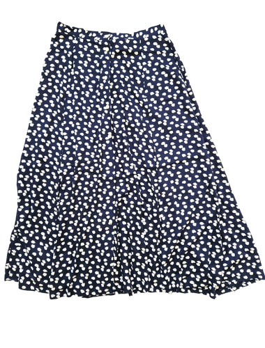 Longue jupe fluide bleu - longue,