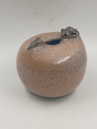 Vase sculpture raku - vase,