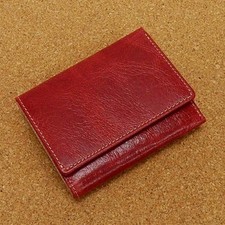 ◆Niblick◆Portefeuille à trois volets◆Rouge◆Avec porte-monnaie◆Made in...