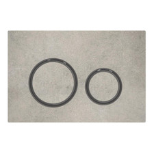 PLAQUE DE COMMANDE SIGMA21 EFFET CIMENT NOIR CHROMÉ POUR CASSETTE GEBERIT