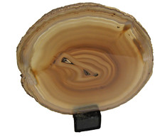 TRANCHE D'AGATE MONTEE SUR