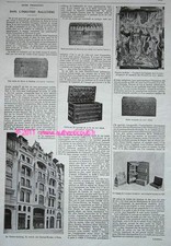 PUBLICITE HISTOIRE DE VUITTON industrie malletière MALLE ARMOIRE FRENCH AD 1927