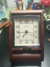 Ancienne pendulette / réveil de voyage mécanique, Jaeger Lecoultre