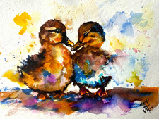 Canards peinture animal