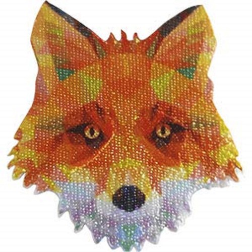 Fox tête brodé patch - tête,