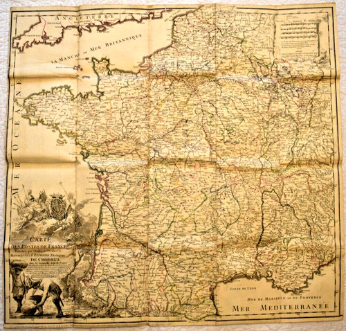 Carte des postes france a - france,
