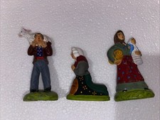 Trois Santons  Marcel Carbonel  Taille 2  De 7 cm (annonce Réservée)