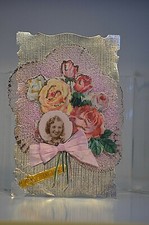 CPA CARTE POSTAL STE SAINTE CATHERINE DENTELLE AJOURE BONNET FILLE GARCON ANCIEN