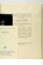 Vermeer in Delft La Galerie de la Pléiade Marcel Proust André Malraux Paris 1952