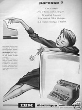 PUBLICITÉ IBM MACHINE A