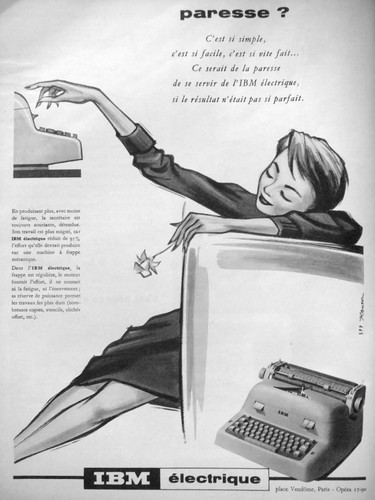 Publicité ibm machine - ibm, a