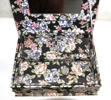 Boite à bijoux en tissu motif