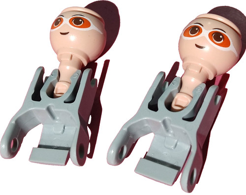 Playmobil squelettes têtes - playmobil, x2