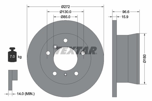 Disque frein sprinter - de, t.