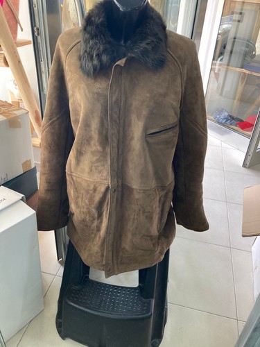Veste peau lainée - peau,