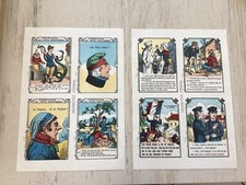 2 PLANCHES DE 4 DEVINETTES D'EPINAL