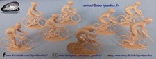 Figurine cycliste plastique à peindre 8 versions différentes - Cycling figure