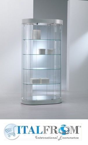 Vitrine grand ovale affichage - grand,