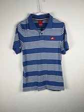 T-Shirt Polo Nike Bleu Blanc