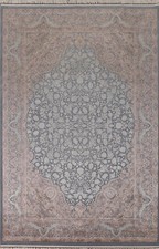 Tapis Floral Turc 7x10 Pièces En Soie Pour Le Salon Doux