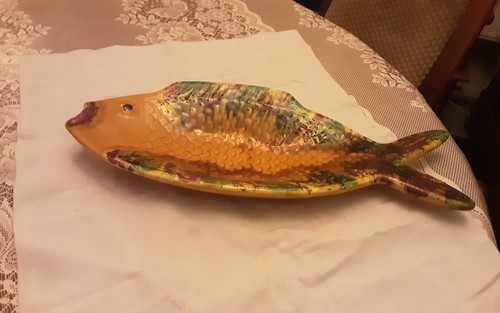 Plat poisson ceramique - plat, a