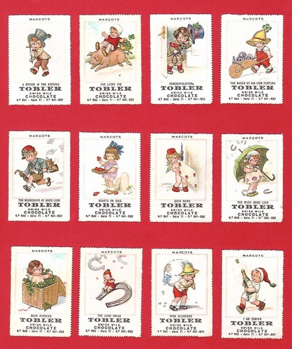 Poster stamps mascots lucky - stamps,