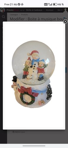 Boite musique boule - musique, neige