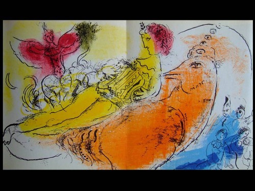 Chagall accordeoniste - chagall,, l'accordeoniste