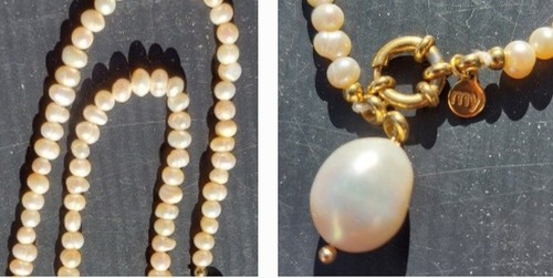 Collier perles fines eau - fines, [eau