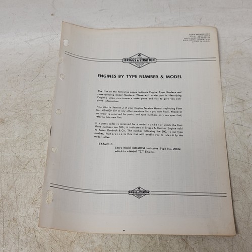 Briggs stratton engines - engines, by