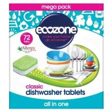 Pastilles pour lave-vaisselle Ecozone, 72 pieces