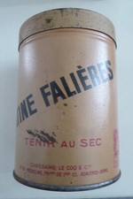 BOITE Métal Farine Alimentaire croissance Enfant  Phosphatine Falières  Année 40
