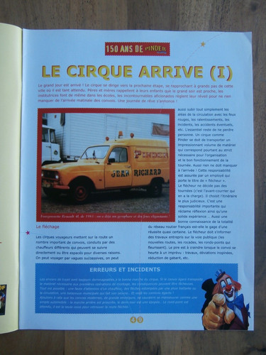 Univers cirque pinder - cirque,