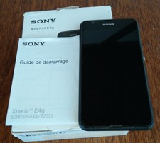Smartphone Sony Xperia E4g- Noir Bloqué Orange + Câble De Recharge