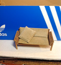 Lundby of Sweden canapé en bois salle de séjour 1970/75 (restauré)