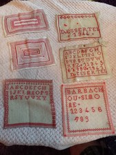 abécédaire ancien et points broderie