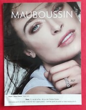 Publicité de Presse: Bijoux MAUBOUSSIN Paris Bague "Union Chance"